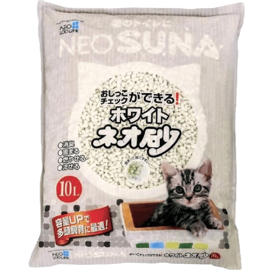 日本NEO SUNA白沙 紙貓砂 10L (淺灰色) TBS (圖片2)