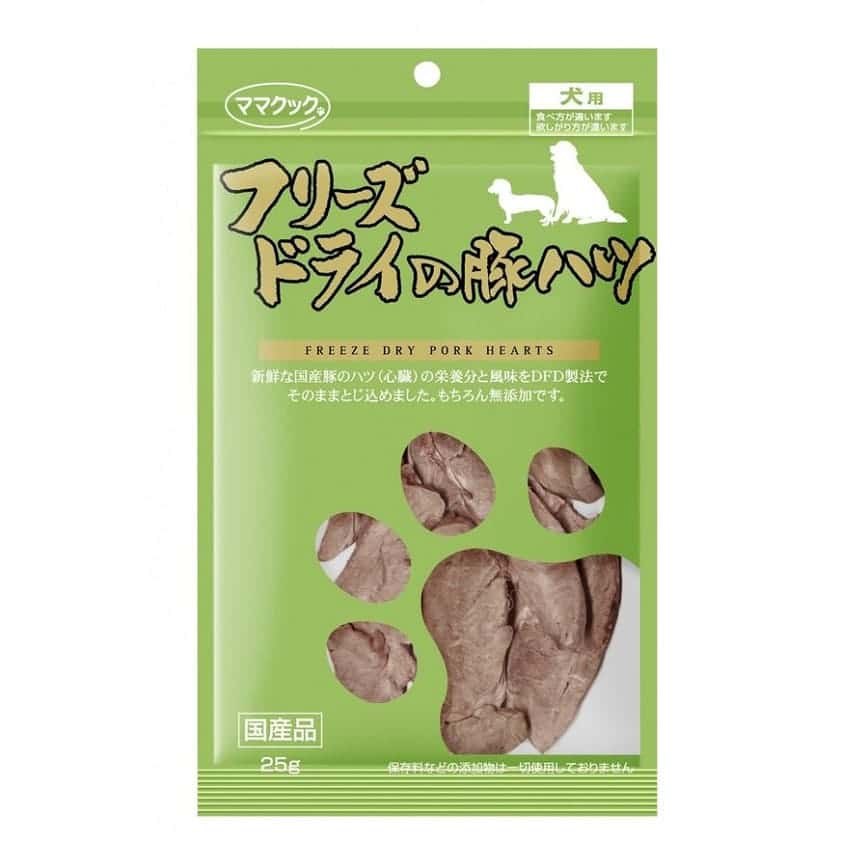 日本但馬高原 貓狗小食 凍乾豬心粒 25g (犬用) (綠) (圖片2)