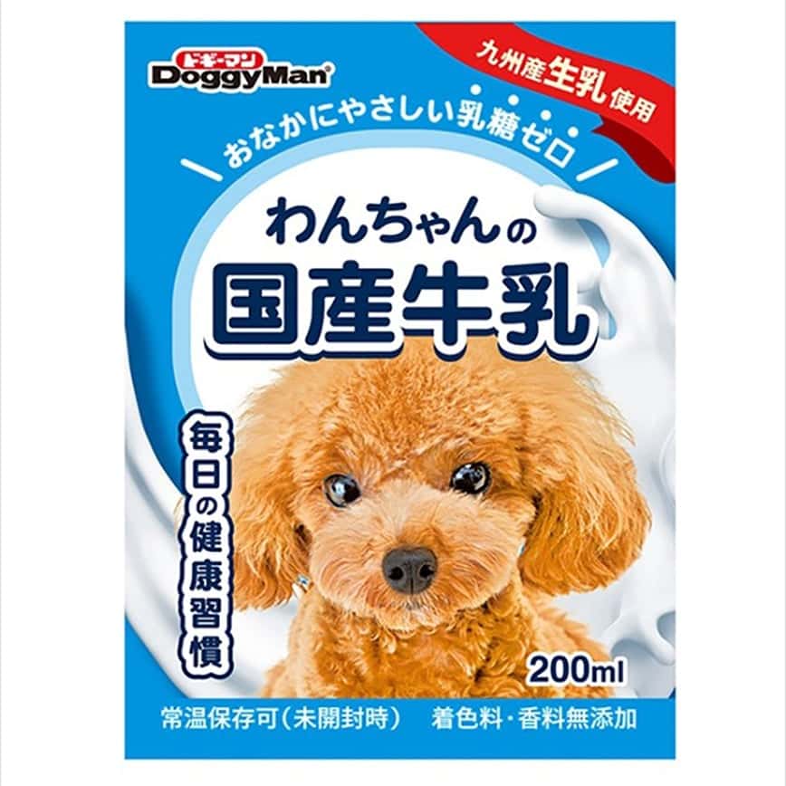 DoggyMan 日本狗零食 幼犬用 日本國產牛乳牛奶 200ml (圖片2)