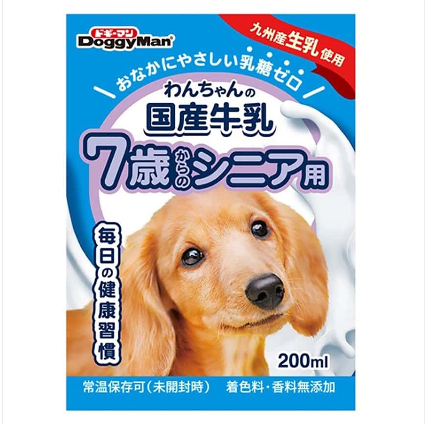 DoggyMan 日本狗零食 高齡犬用 日本國產牛乳牛奶 200ml (圖片2)