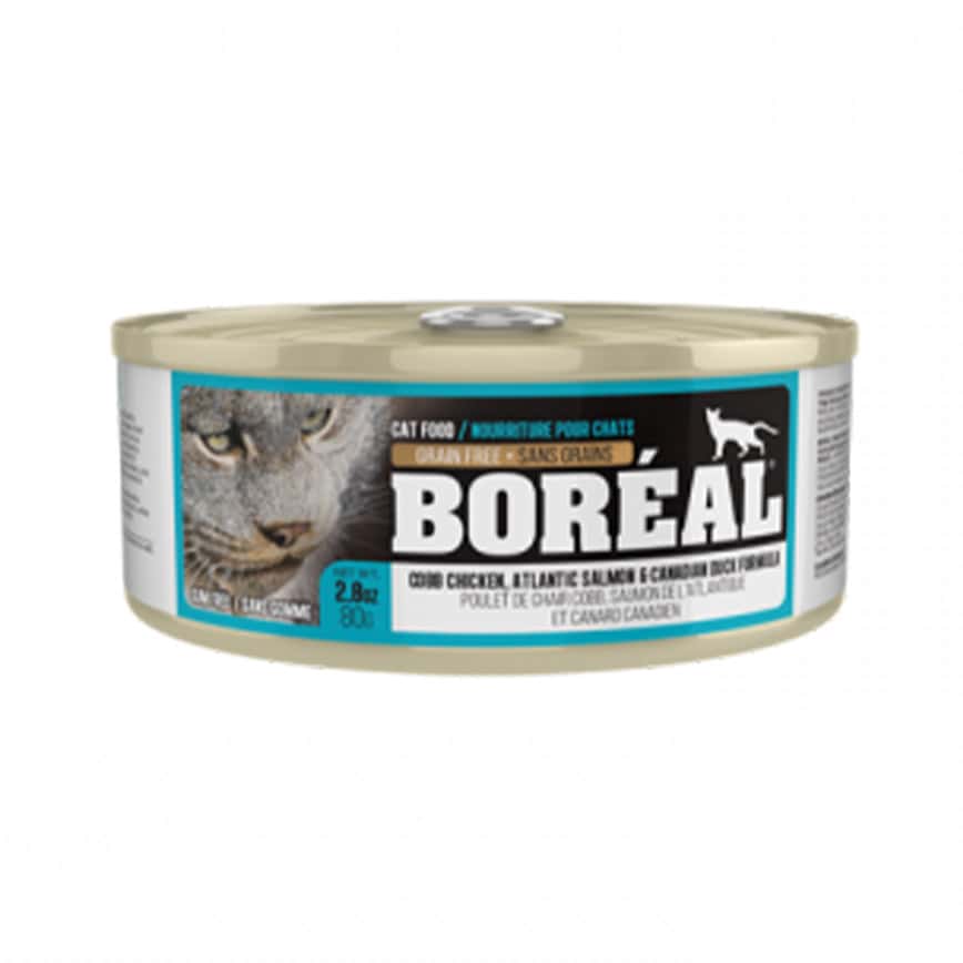 BOREAL 全貓罐頭 雞肉+三文魚及鴨肉配方 80g (圖片2)