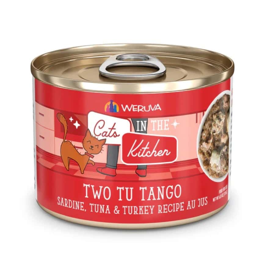 WeRuVa 貓罐頭 主食罐 廚房系列 沙丁魚、吞拿魚 Two Tu Tango170g (紅) (001821) (圖片2)