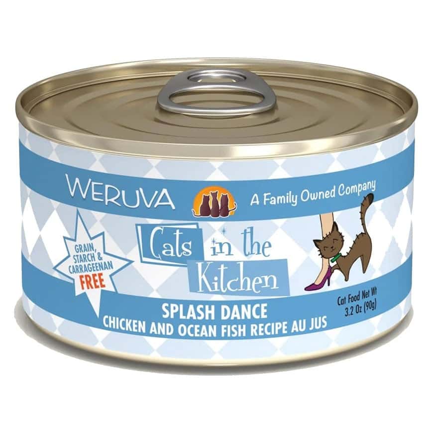 WeRuVa 貓罐頭 主食罐 廚房系列 走地雞、海洋魚、美味肉汁 Splash Dance 90g (001050) (圖片2)