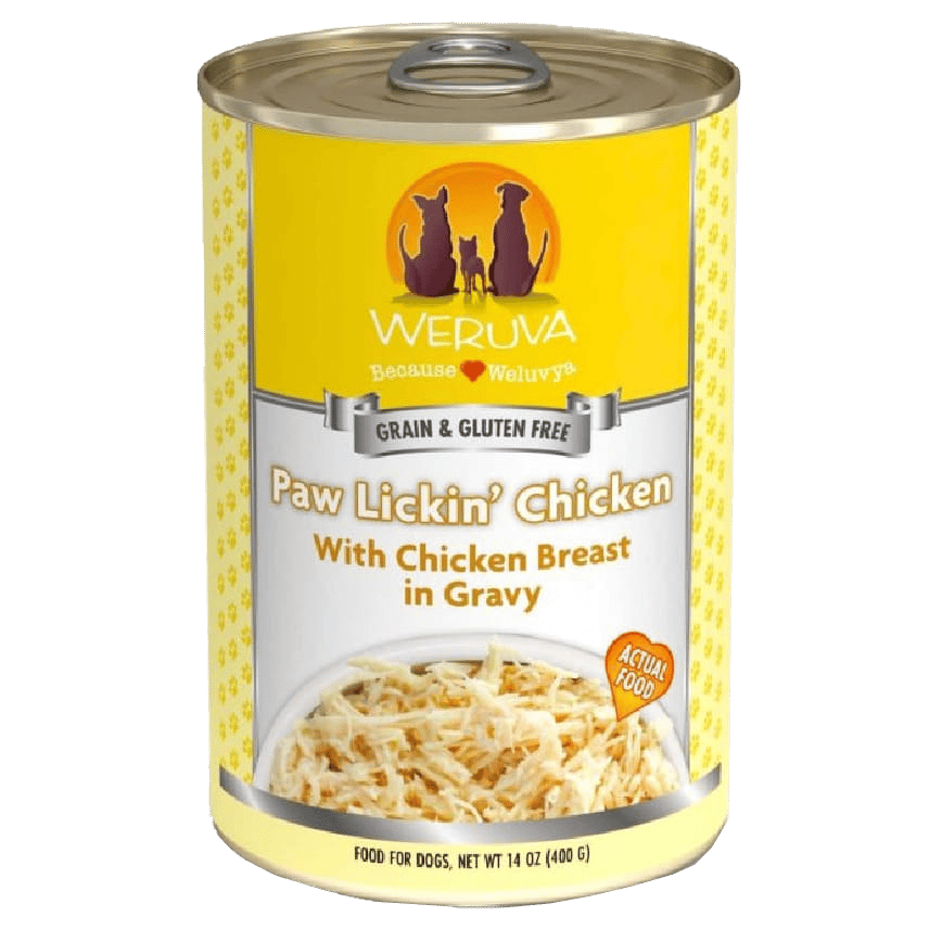 WeRuVa 狗罐頭 經典系列 無骨去皮雞胸肉 Paw Lickin' Chicken 400g (黃) (002613) (圖片2)