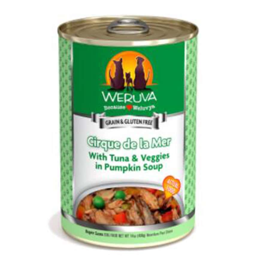 WeRuVa 狗罐頭 經典系列 吞拿魚+蔬菜 Cirque de la Mer 400g (淺綠) (002619) (圖片2)