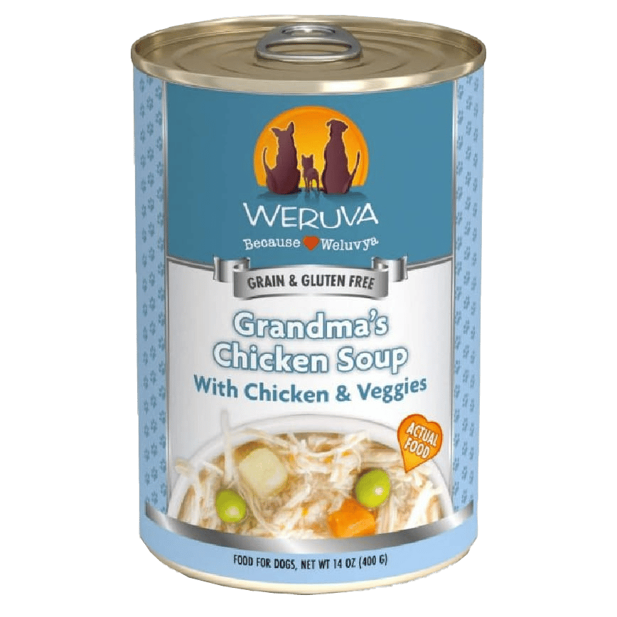 WeRuVa 狗罐頭 經典系列 無骨去皮雞胸肉+蔬菜 Grandma's Chicken Soup 400g (深藍) (002637) (圖片2)
