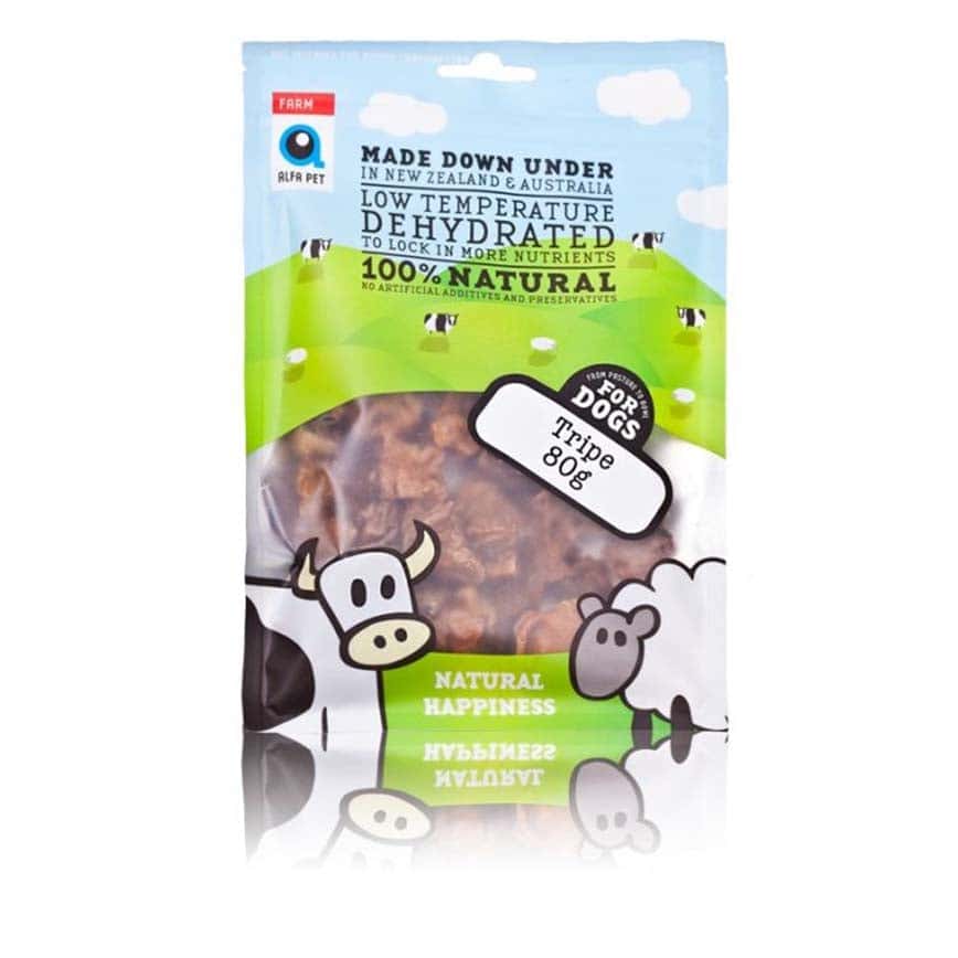 Alfa Pet 新西蘭風乾脫水無穀物狗小食 羊肚 Lamb Tripefor Dogs 80g (000009) (TBM) (圖片2)