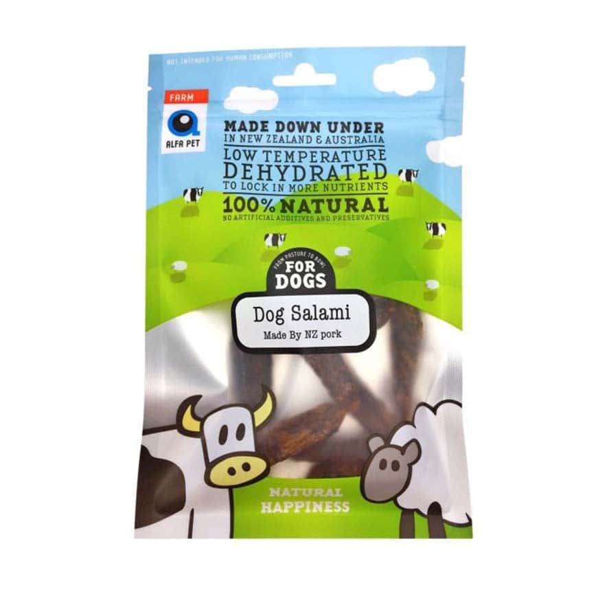 Alfa Pet 新西蘭風乾脫水無穀物狗小食 莎樂美腸 Dog Salami for Dogs 100g (002521) (圖片2)