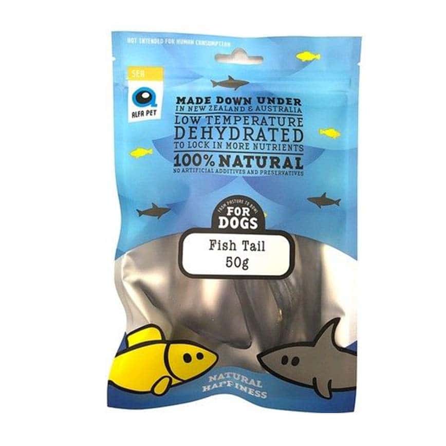 Alfa Pet 新西蘭風乾脫水無穀物 狗小食 魚尾 Fish Tail for Dogs 50g (0001935) (圖片2)