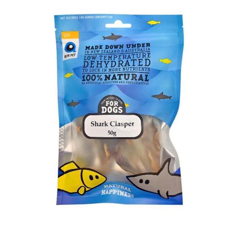 Alfa Pet 新西蘭風乾脫水無穀物 狗小食 鯊魚鞭 Shark Clasper for Dogs 50g (0002525) (圖片2)