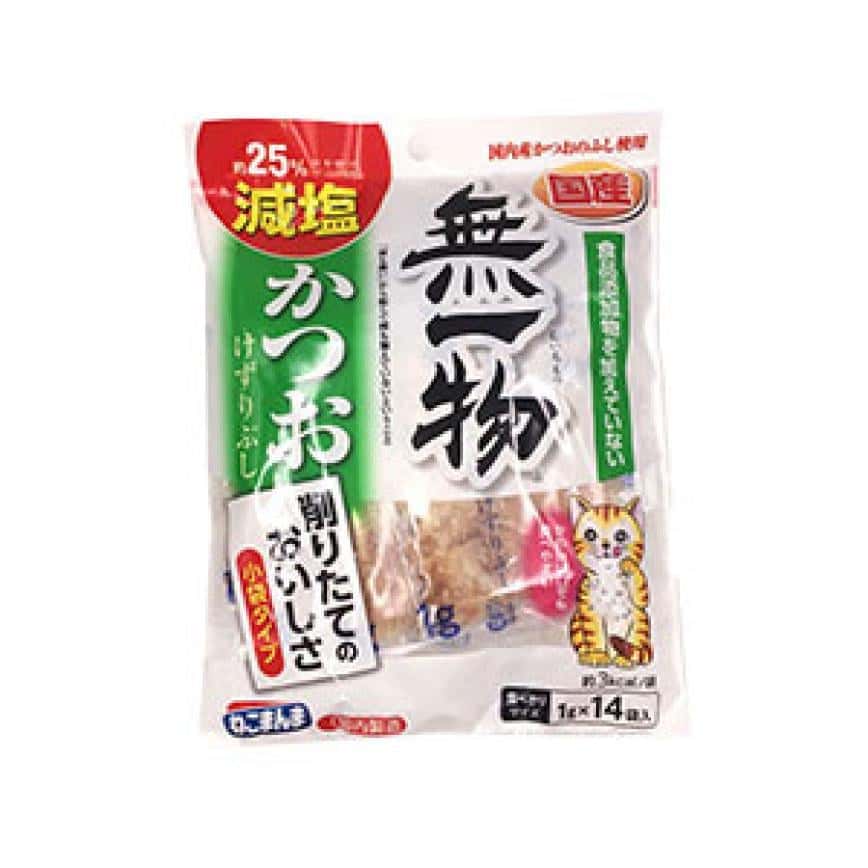 日本無一物 刨花魚片 低鹽鰹魚味 1g×14袋 (綠細) (圖片2)