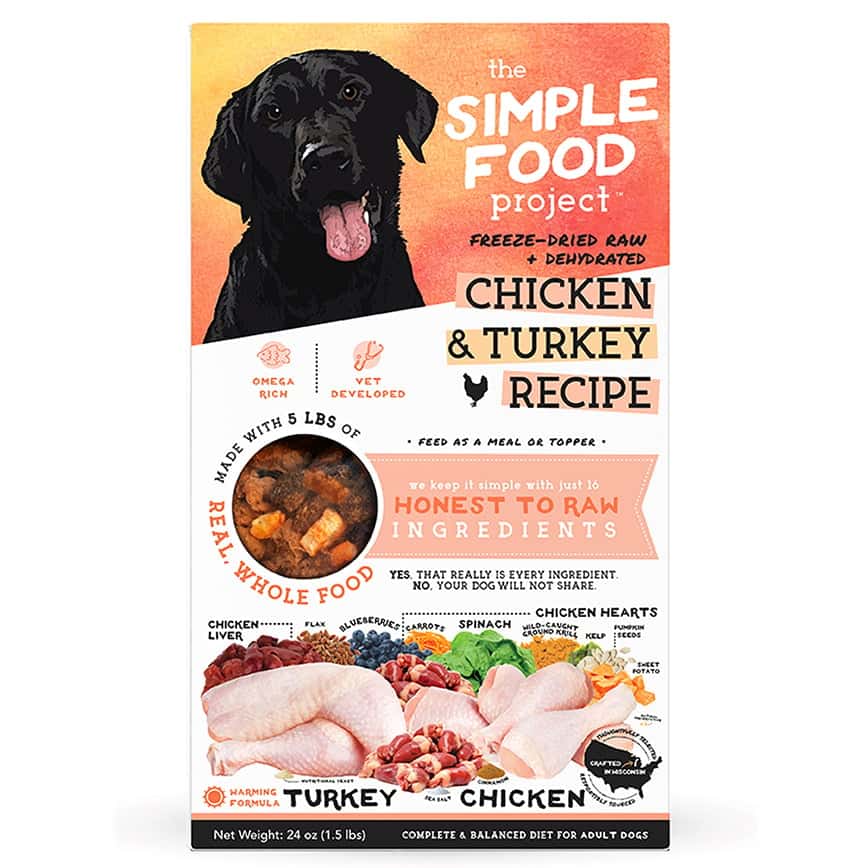 The Simple Food Project 全犬狗糧 凍乾脫水系列 雞及火雞 1.5lbs (圖片2)