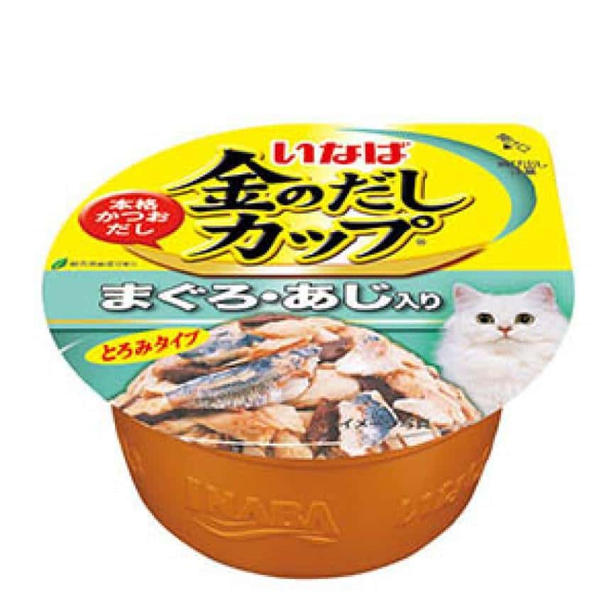 CIAO 貓罐頭 日本金湯鰹味杯 金槍魚．竹筴魚味 70g (圖片2)