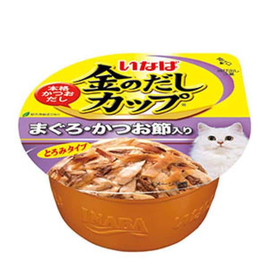 CIAO 貓罐頭 日本金湯鰹味杯 金槍魚．柴魚片味 70g (圖片2)