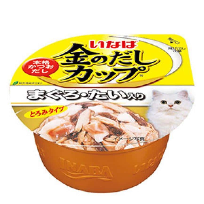 CIAO 貓罐頭 日本金湯鰹味杯 金槍魚．鯛魚味 70g (圖片2)