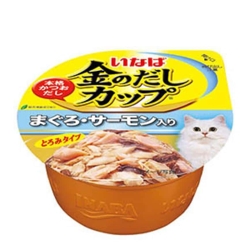 CIAO 貓罐頭 日本金湯鰹味杯 金槍魚．三文魚味 70g (圖片2)