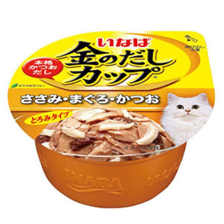 CIAO 貓罐頭 日本金湯鰹味杯 雞肉．金槍魚．柴魚片味 70g (圖片2)