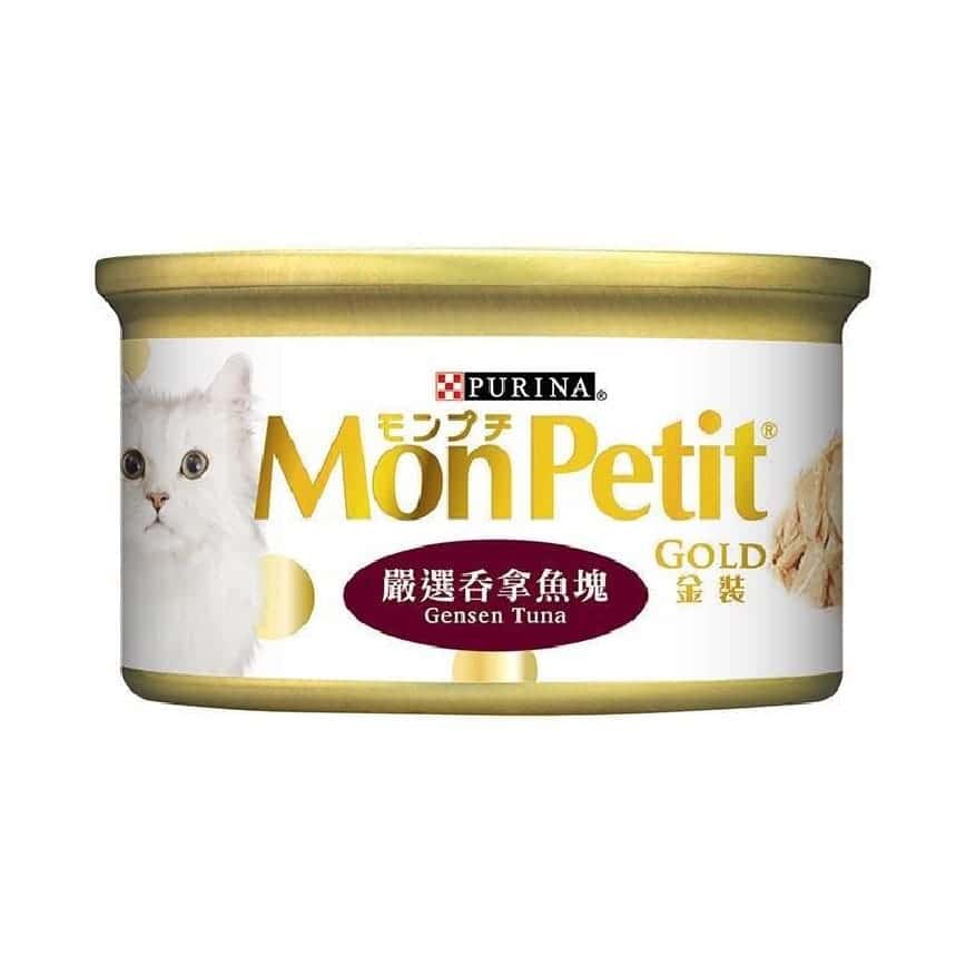 MonPetit 貓罐頭 金裝系列 金裝吞拿魚塊 85g (肉凍系列) (啡) (NE11638000) (圖片2)