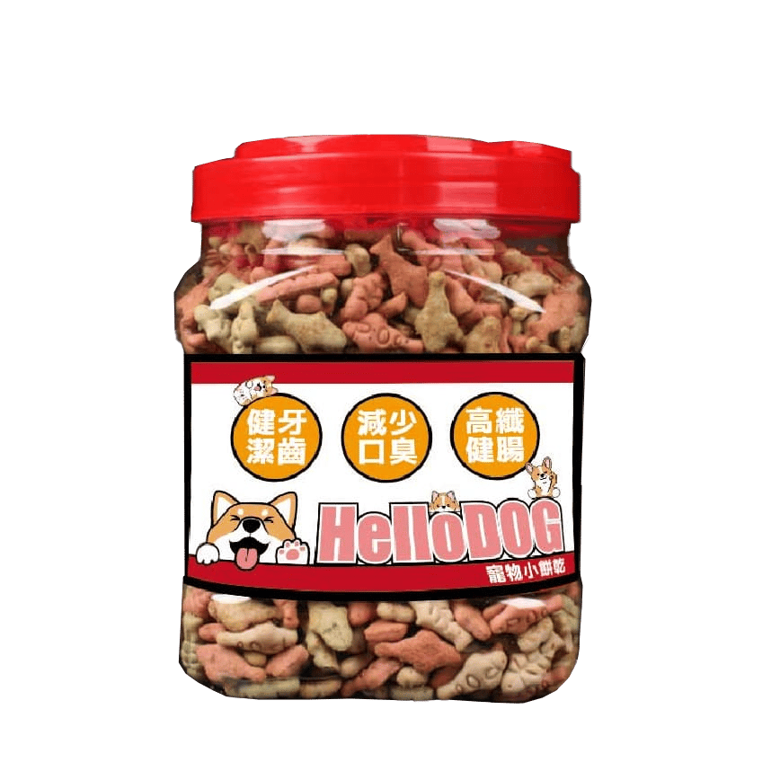 HelloDOG Doggy Treats 輕盈健腸三文魚燕麥狗餅乾 600g (圖片2)