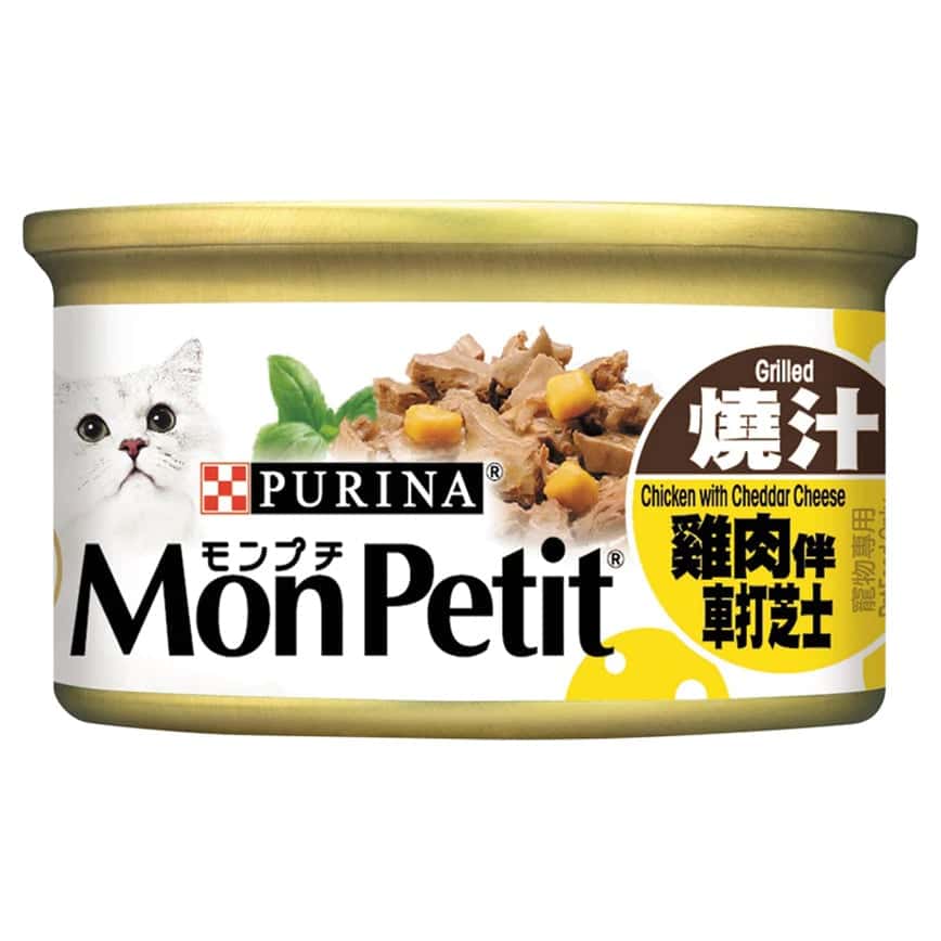 MonPetit 貓罐頭 至尊系列 燒汁雞肉伴車打芝士 85g (車打芝士) (橙黃) (12549928) (圖片2)