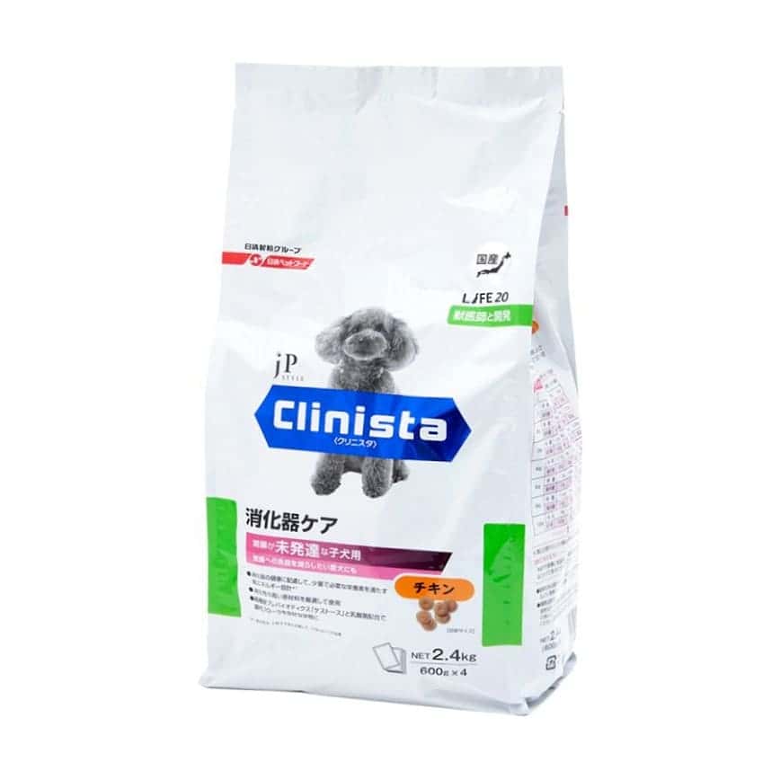 日本Petline jP Style Clinista 狗狗消化腸胃健康維持乾糧 幼犬適用 雞肉味 2.4kg (綠桃紅) (圖片2)
