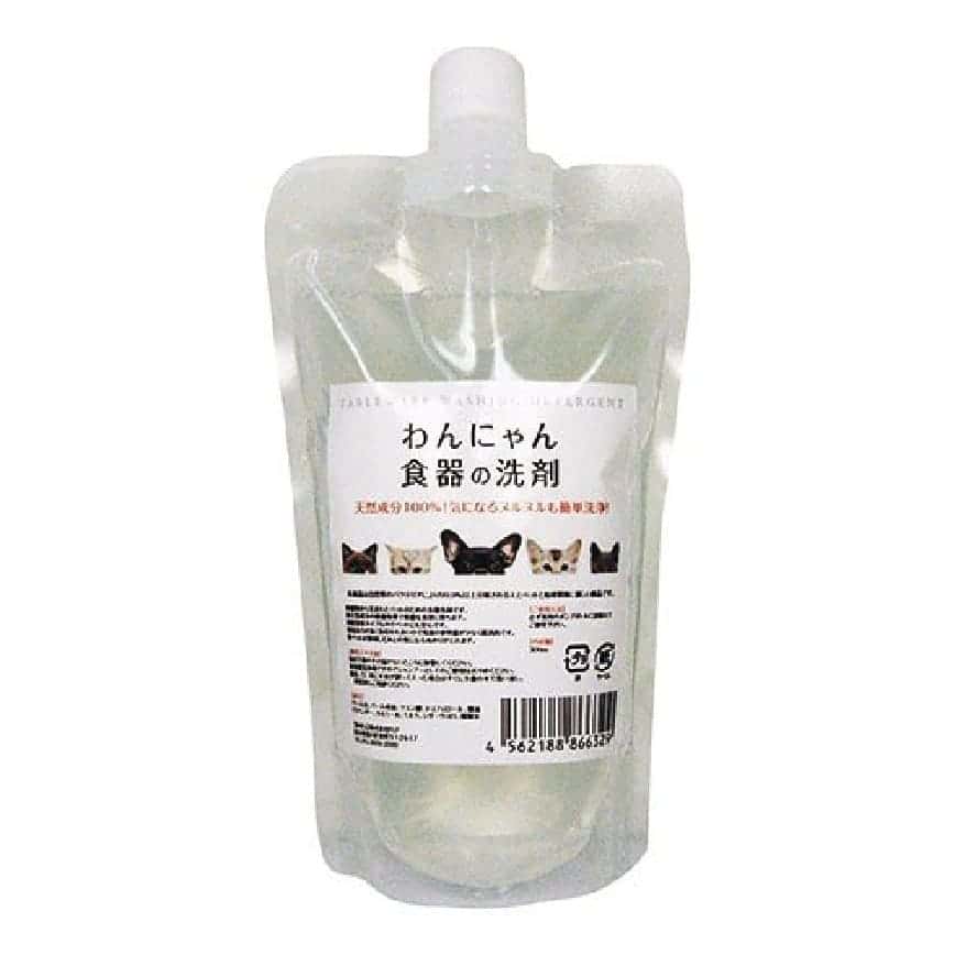 日本FLF Wan Nyan 寵物專用食器玩具洗滌劑 補充裝 300ml (圖片2)