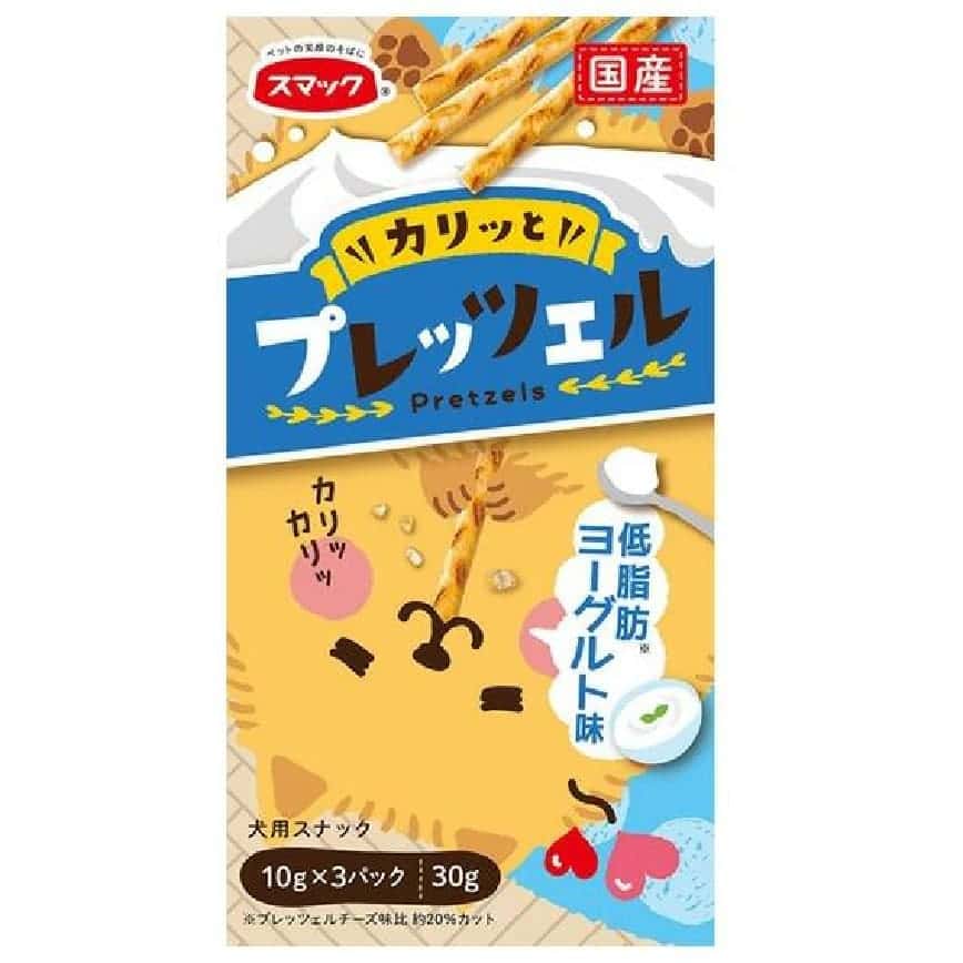 日本SMACK 狗狗百力滋 Dog Pretz 低脂肪 乳酪味 30g (藍) (圖片2)