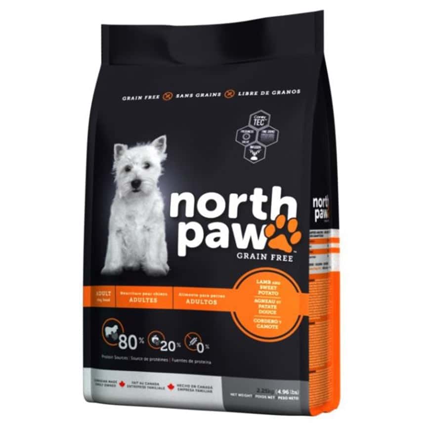 North Paw 狗糧 無穀物成犬配方 羊肉+火雞 11.4kg (NPLAM11) (圖片2)