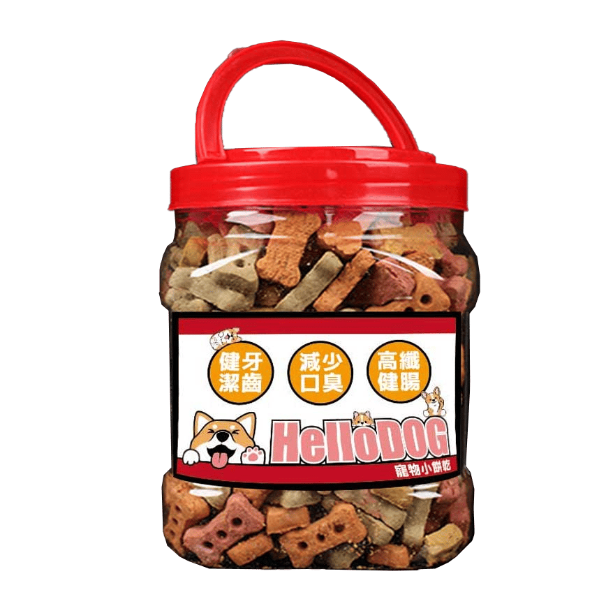 HelloDOG Doggy Treats 磨牙潔齒除口臭 牛肉蔬果纖維餅乾 600g (圖片2)