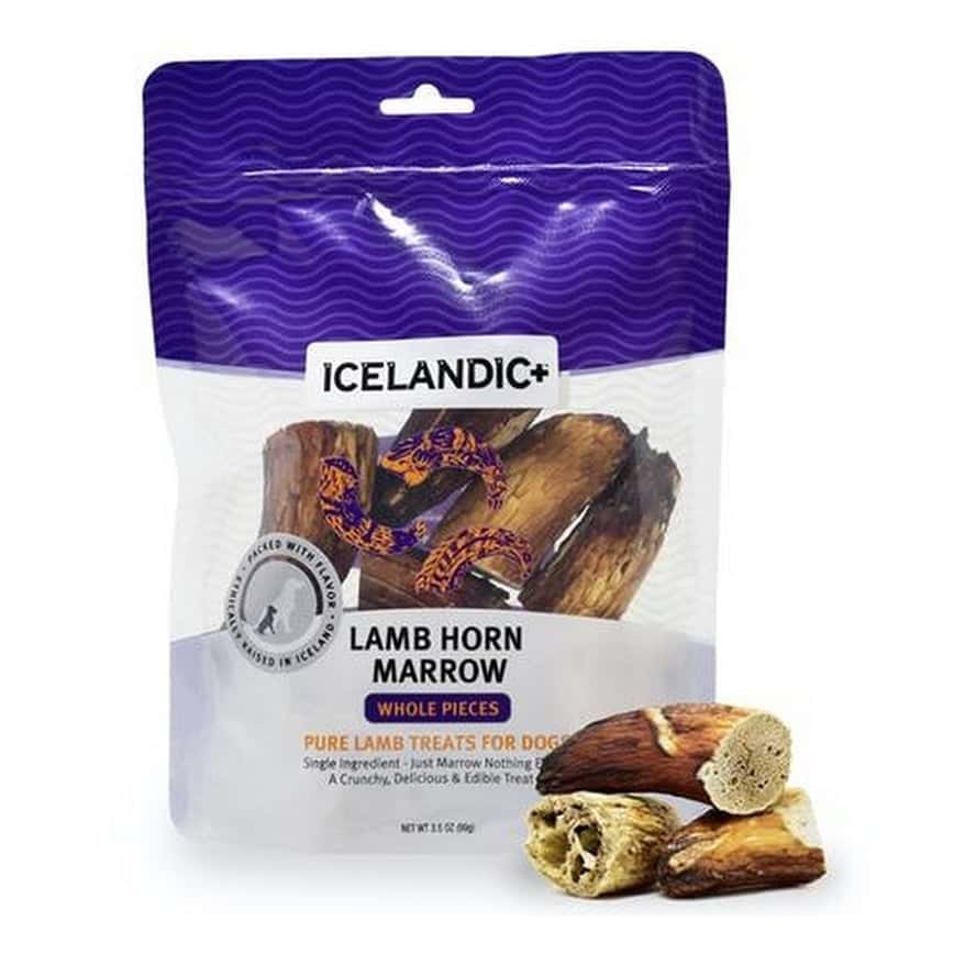 Icelandic+ 狗潔齒小食 冰島原隻羊角 4.5oz (ICELH) (圖片2)