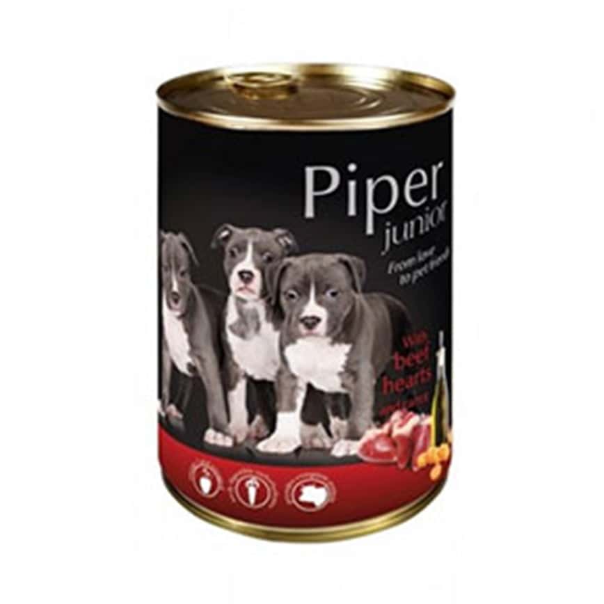 Piper 黑鑽狗罐頭系列 幼犬配方 牛心+甘筍 400g (PBHJ400) (圖片2)