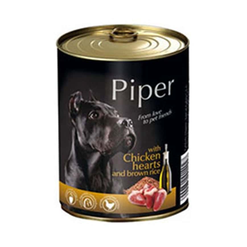 Piper 黑鑽狗罐頭系列 成犬配方 雞心+糙米 400g (PCH400) (圖片2)