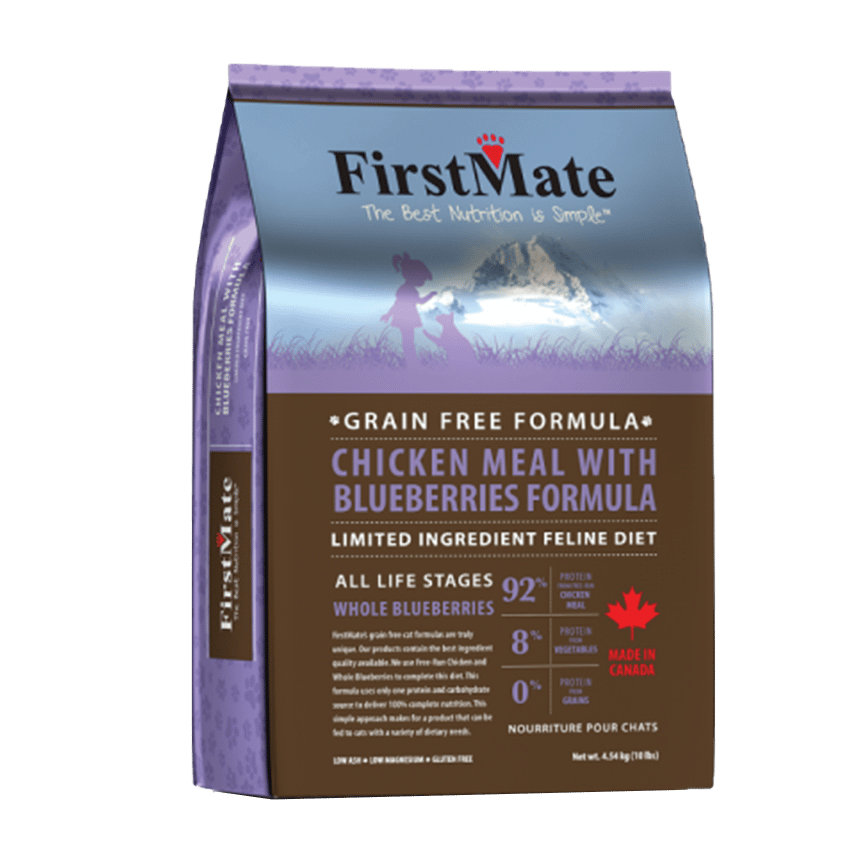 FirstMate 貓糧 無穀物全貓糧 雞肉+藍莓 4.54kg (10lb 或3包1.8kg夾袋出) (圖片2)
