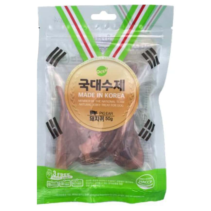 韓國風乾健康天然 狗零食 豬耳朵肉 50g (N-004) (圖片2)