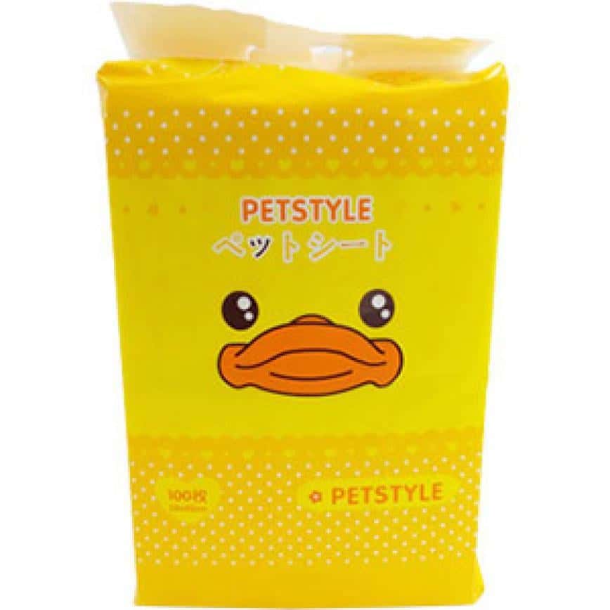 PETSTYLE 鴨鴨圖案寵物尿墊 狗尿墊 狗尿片 [L碼 50枚] (圖片2)