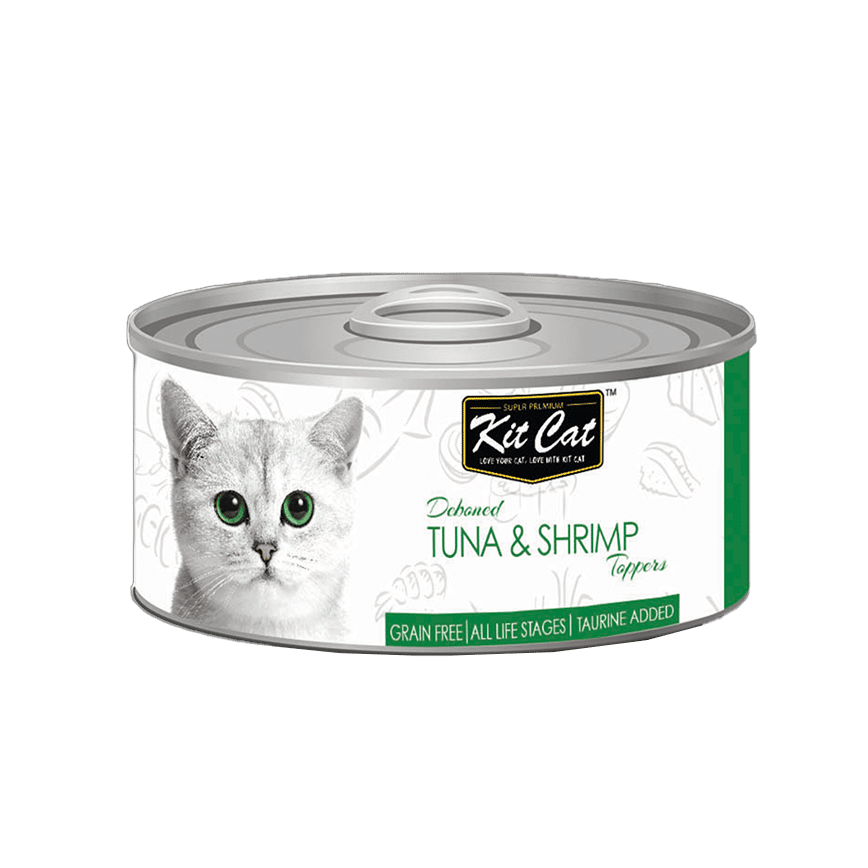 Kit Cat 無穀物貓罐頭 吞拿魚+蝦 80g (KC-2210) (圖片2)