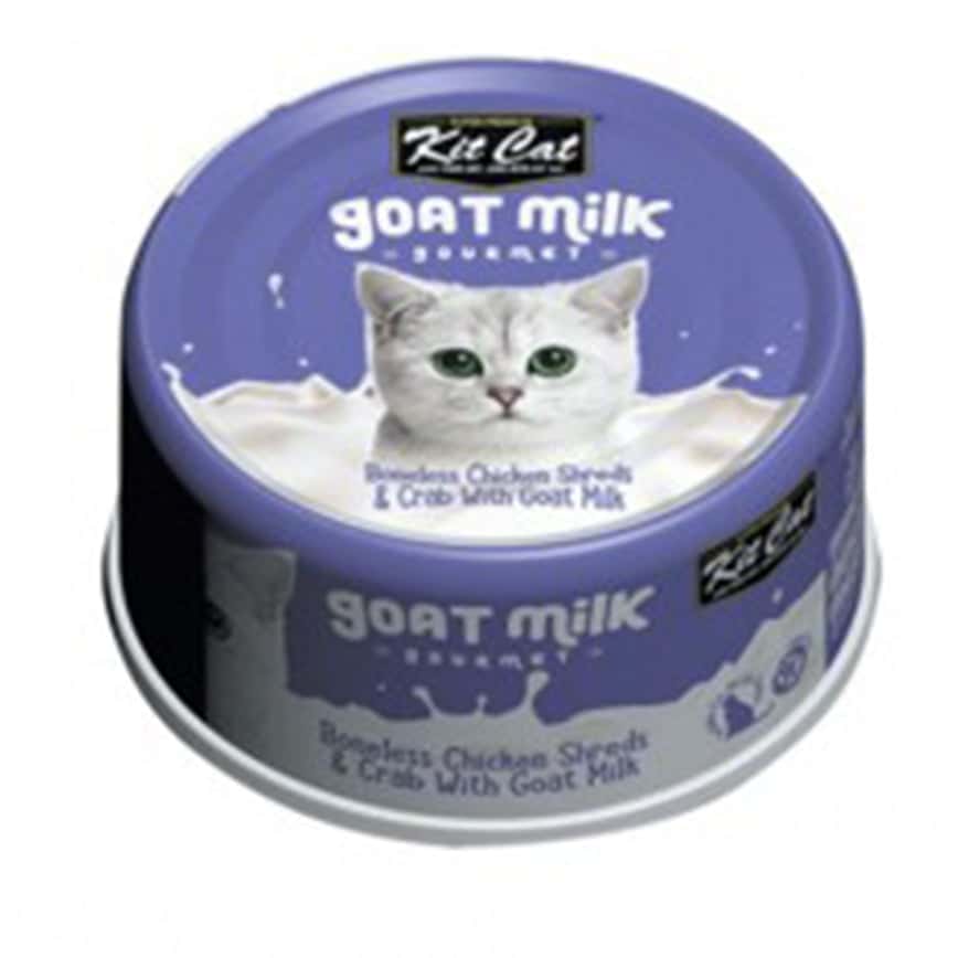 Kit Cat 羊奶貓罐頭 雞肉+蟹 70g (KC-2272) (圖片2)