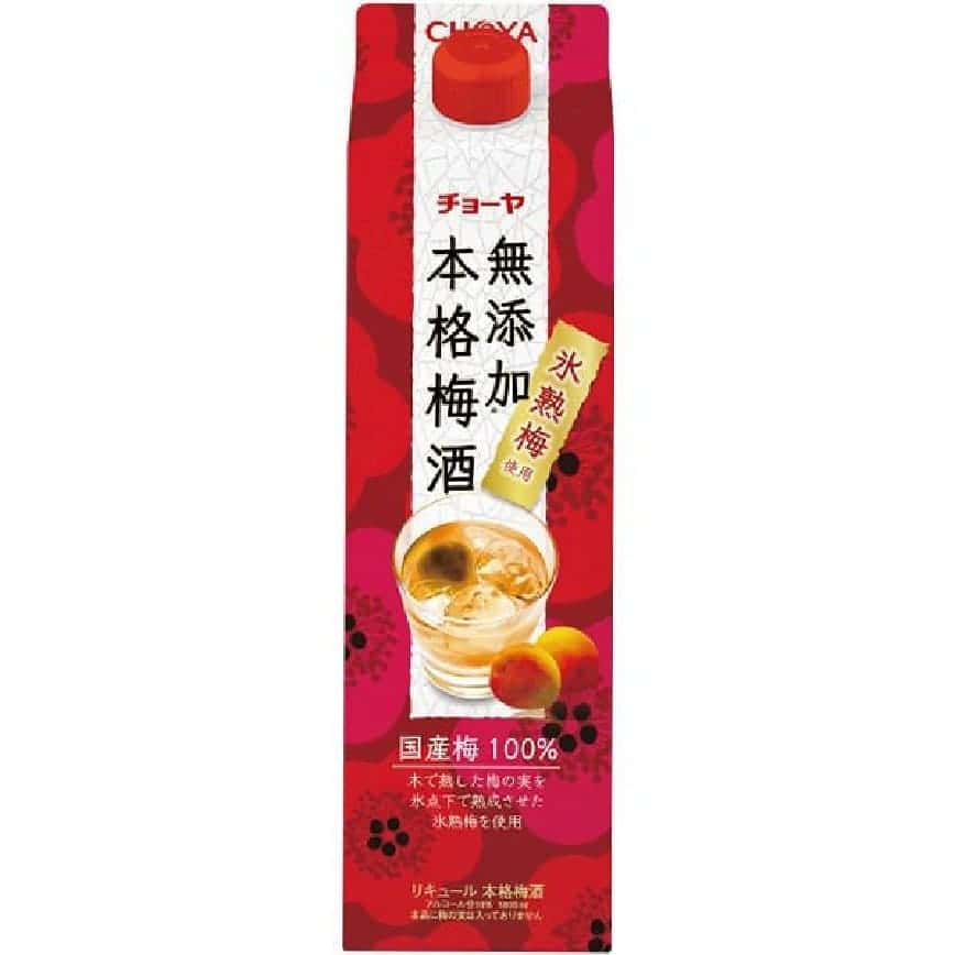 CHOYA 梅酒 蝶矢 無添加冰熟梅本格梅酒 業務用 紙盒裝 1.8L (紅) (圖片2)