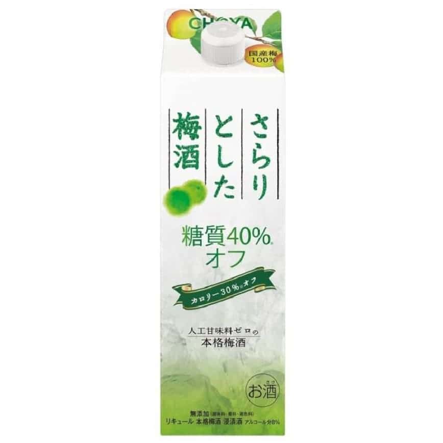 CHOYA 梅酒 蝶矢 低糖減甜清新梅酒 業務用 紙盒裝 1000ml (白綠) (圖片2)