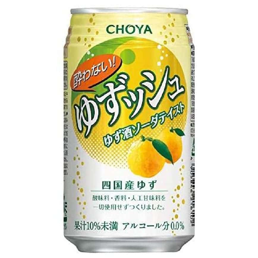 蝶矢CHOYA 無酒精柚子酒 350ml (白黃罐) (圖片2)