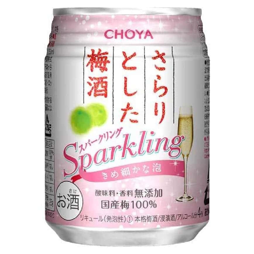CHOYA 梅酒 蝶矢 Sparkling 有氣梅酒 250ml (粉紅罐) (圖片2)