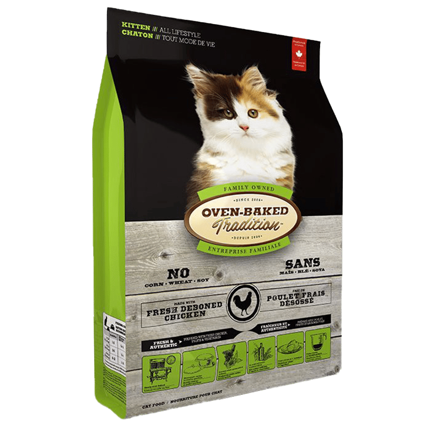 Oven Baked 貓糧 幼貓配方 2.5lb (綠色) (OBT_C_2.5K) (圖片2)