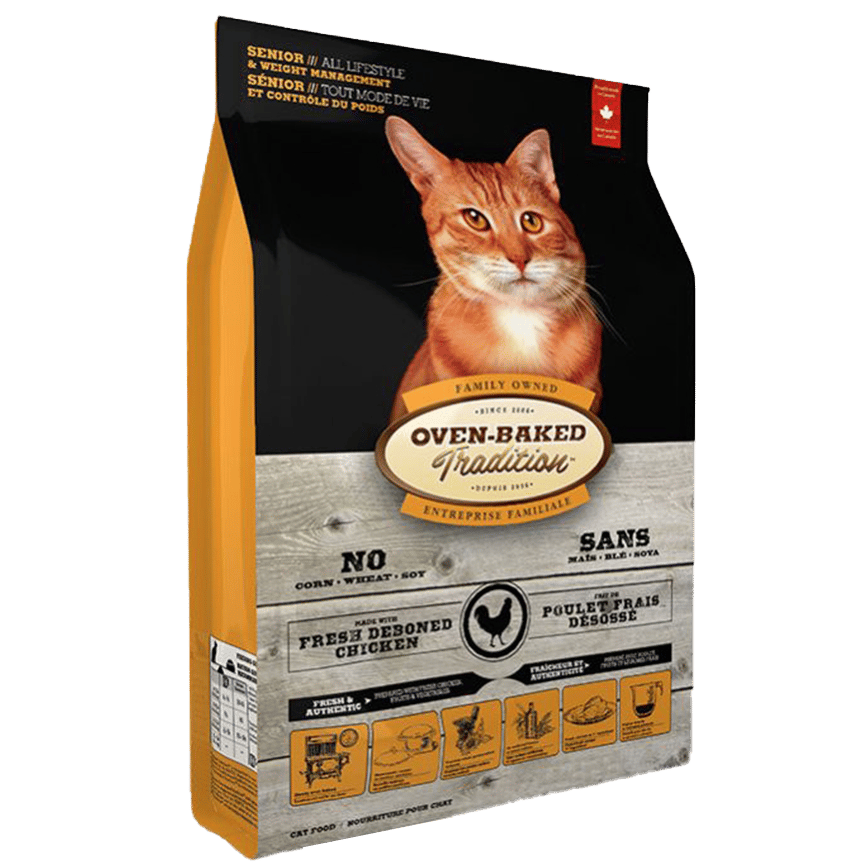 Oven Baked 貓糧 老貓或體重控制配方 10lb (橙色) (OBT_C_10S) (圖片2)