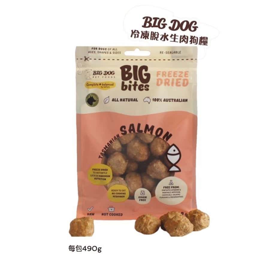 Big Dog 冷凍脫水狗糧 三文魚配方 490g (BD_F) (圖片2)