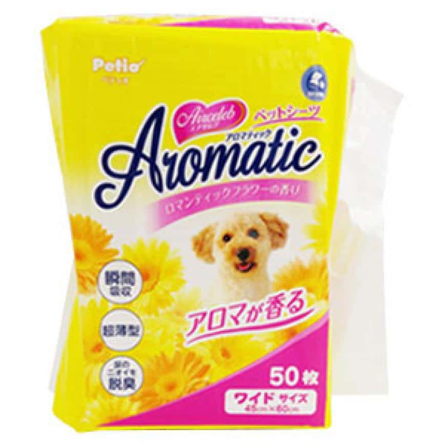 Petio Aromatic 香味寵物尿墊 狗尿墊 狗尿片 [45*60 L碼 50枚] (粉紅) (圖片2)