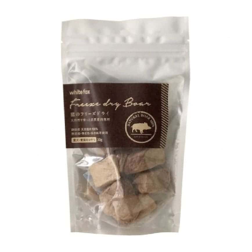 日本WHITE FOX 凍乾脫水 日本國產 豚肉 角切 30g (貓犬用) (圖片2)