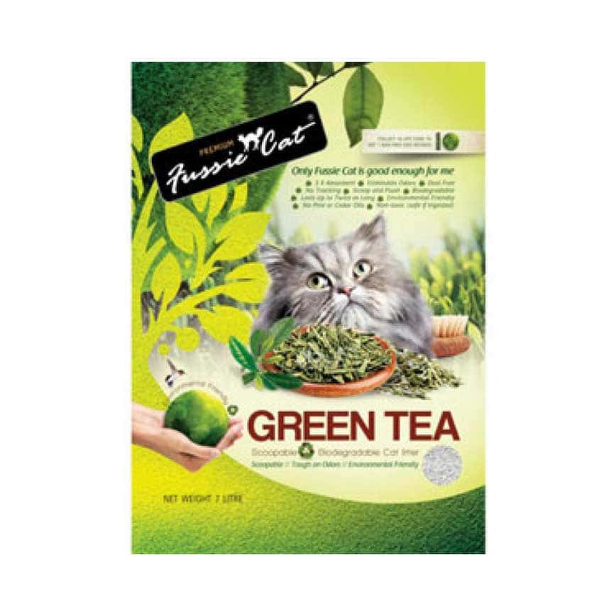 Fussie Cat 高竇貓 紙貓砂 綠茶味 7L (FC-GTP1) (圖片2)