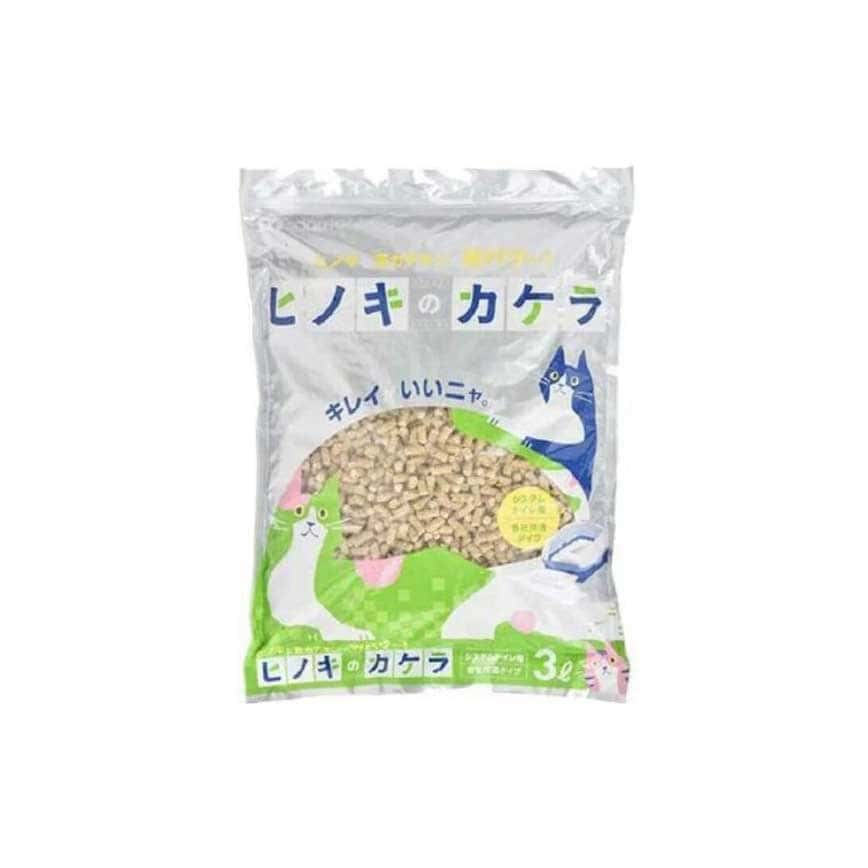 日本SANMATE 檜のカケラ 木貓砂 3L (銀色) (圖片2)
