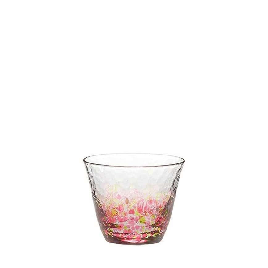 日本清酒杯 津輕びいどろ 花の彩 (CN17703-D05) (圖片2)