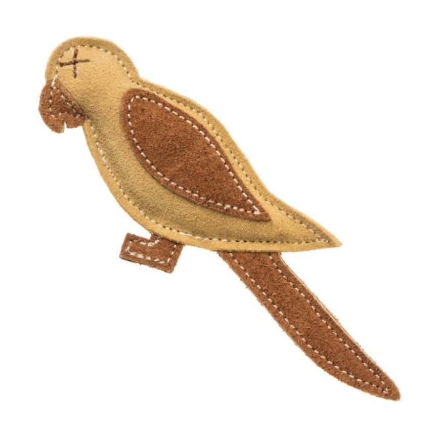 日本FAD 狗狗牛皮手製玩具 鸚鵡 一個入 (圖片2)